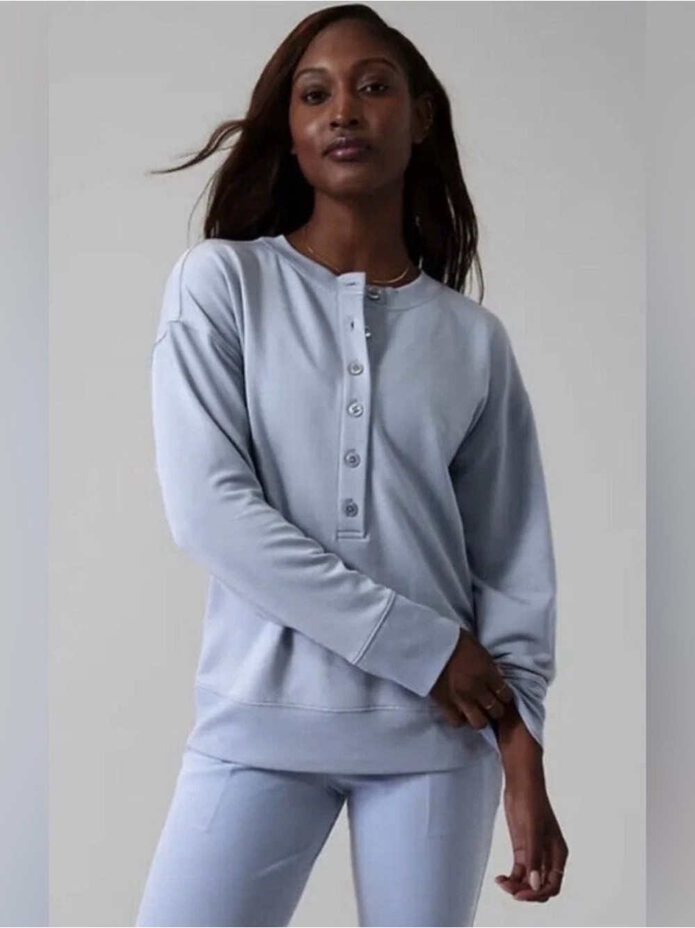 Athleta Balance Henley Sweatshirt - S
